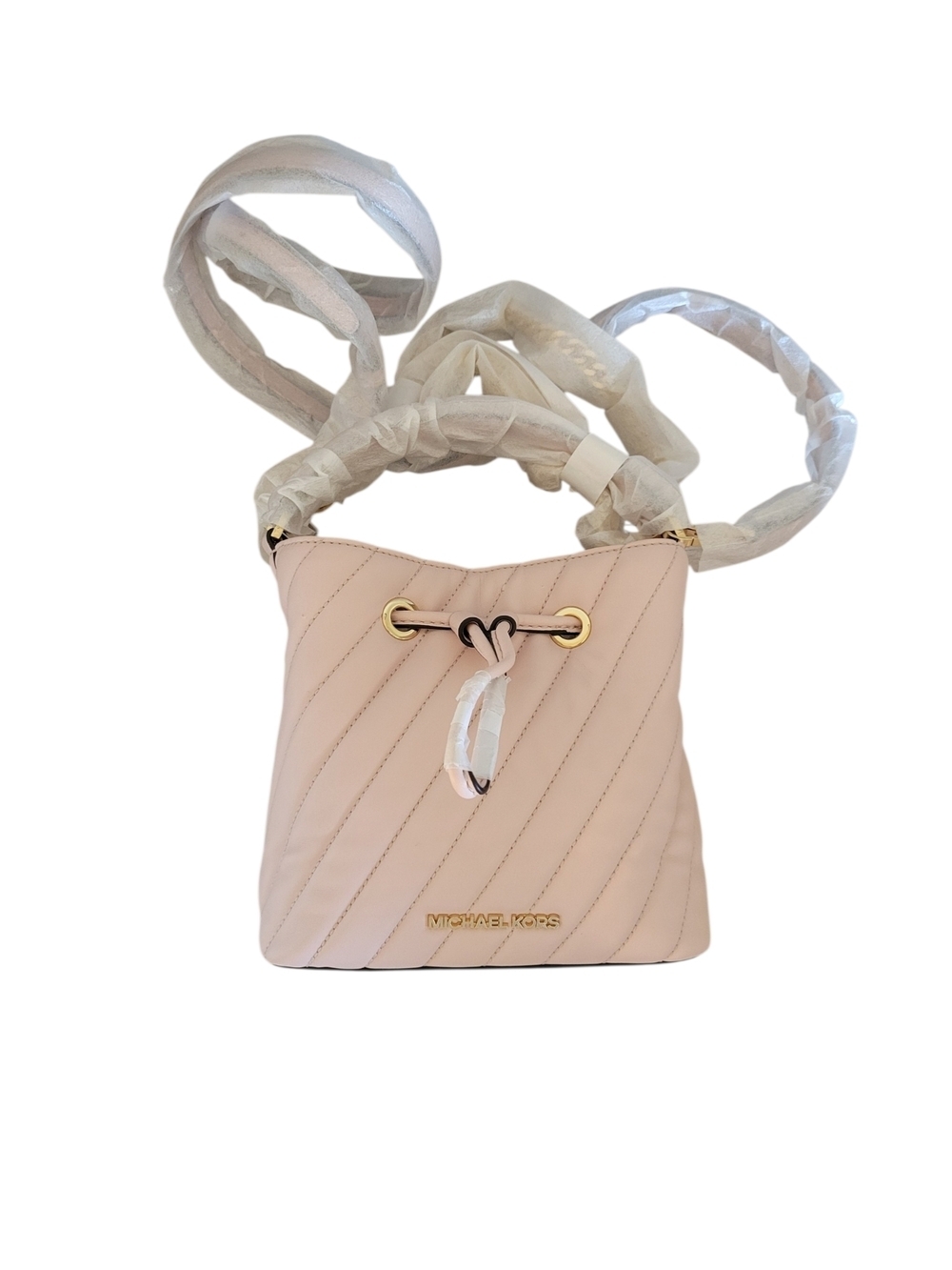 Michael Kors Suri Small Quilted Crossbody Bag in Pink - Picture 2 of 14